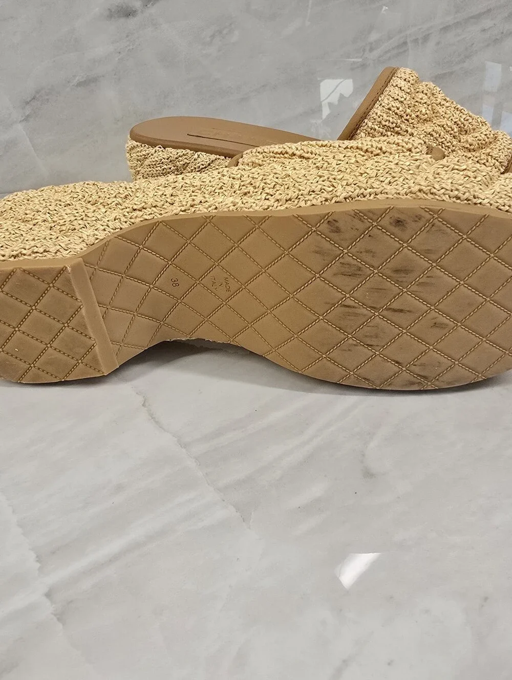 Chanel Raffia Sandals
